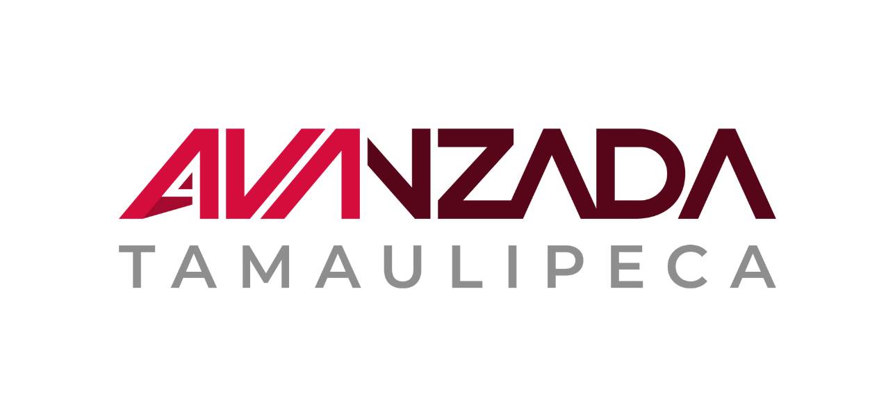 Logotipo Avanzada Tamaulipeca en tonos magenta, vino y gris.